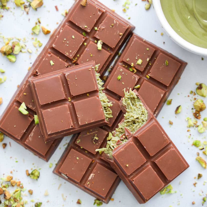 Pistachio Stuffed Chocolate